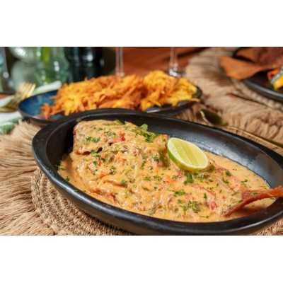 Mojarra en zumo de coco